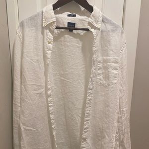 JCREW Factory Linen White Shirt